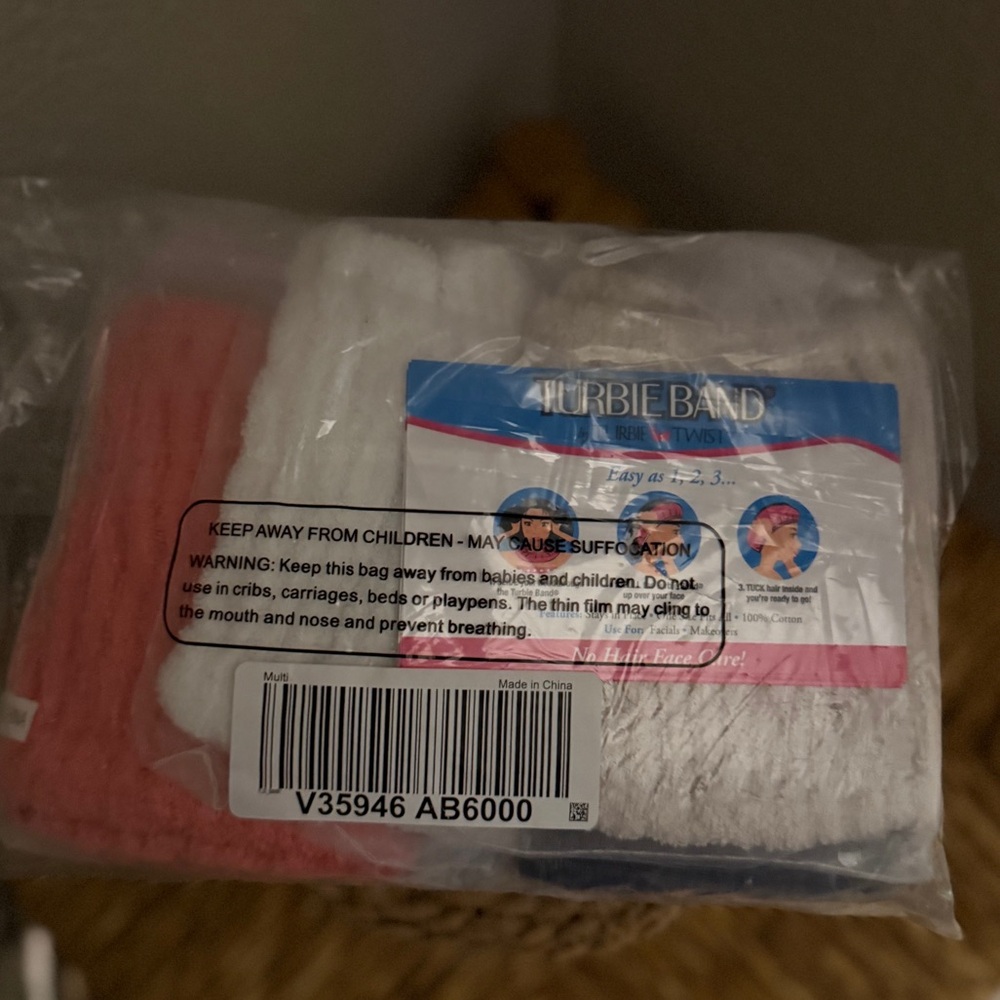 Turbie Band Cotton Wide Headband Individual-NWT